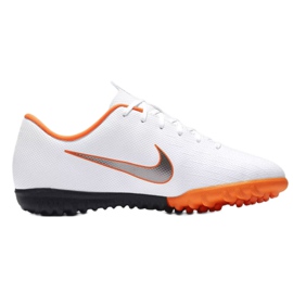 Nike Mercurial VaporX 12 Academy Gs Tf Jr AH7342-107 futballcipő fehér fehér