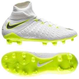 Nike Hypervenom Phantom 3 Elite Dynamic Fit Fg Jr AJ3791-107 futballcipő fehér fehér Nike Hypervenom Phantom 3 Elite Dynamic Fit Fg Jr AJ3791-107 futballcipő fehér fehér