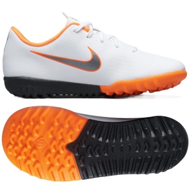 Nike Mercurial VaporX 12 Academy Tf Jr AH7353-107 futballcipő sokszínű fehér