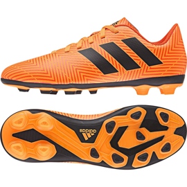Az adidas Nemeziz 18.4 FxG Jr DB2355 futballcipő narancssárga sokszínű