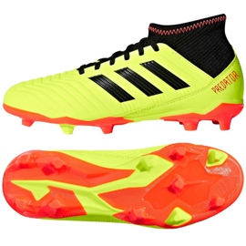 Adidas Preadtor 18.3 Fg Jr DB2319 futballcipő sokszínű sárga