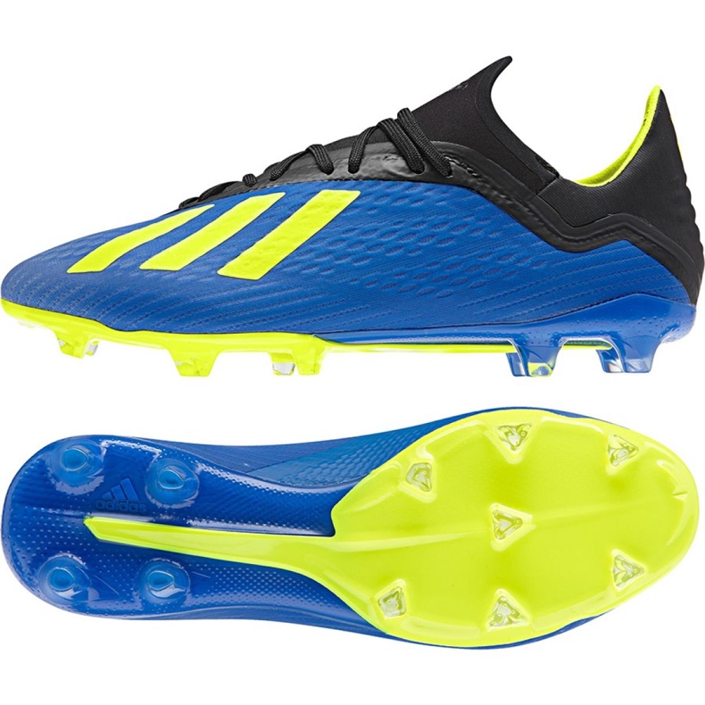 Adidas X 18.2 Fg M DA9334 futballcipő sötétkék kék