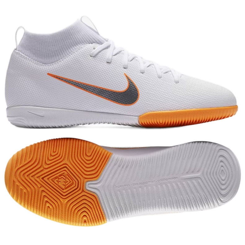 Beltéri cipő Nike Mercurial SuperflyX 6 Academy Gs Ic Jr AH7343-107 fehér fehér Beltéri cipő Nike Mercurial SuperflyX 6 Academy Gs Ic Jr AH7343-107 fehér fehér
