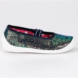 Raweks Fényes papucs, elasztikus szalaggal zöld