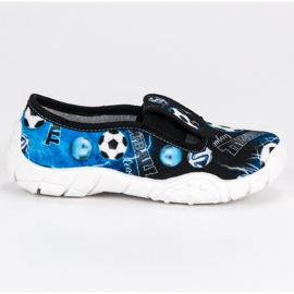 Raweks Házi papucs, elasztikus szalaggal kék