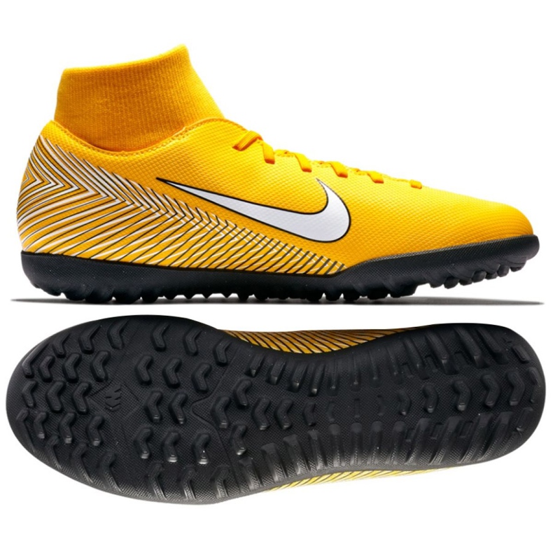 Nike Mercurial Neymar SuperflyX 6 Club Tf M AO3112-710 futballcipő sárga sárga Nike Mercurial Neymar SuperflyX 6 Club Tf M AO3112-710 futballcipő sárga sárga