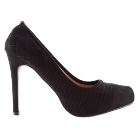 Fekete velúr szivattyúk A325 Fekete