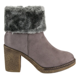 Seastar Velúr csizma szőrmével szürke