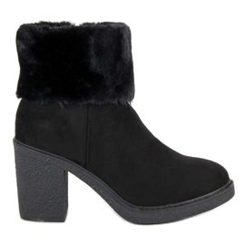 Seastar Velúr csizma szőrmével fekete