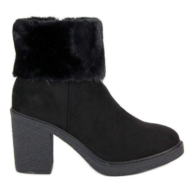 Seastar Velúr csizma szőrmével fekete