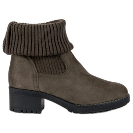 Seastar Felcsúsztatható magas csizma zöld Seastar Felcsúsztatható magas csizma zöld