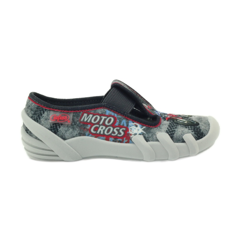 Befado gyerekcipő papucs 290x166 szürke piros