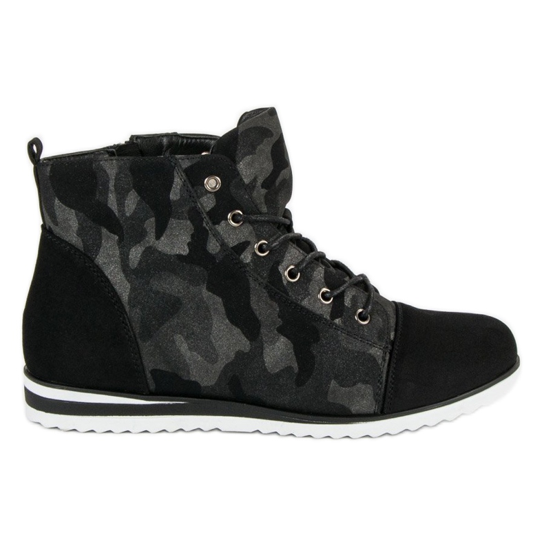 Vinceza Camo tornacipő a boka felett fekete