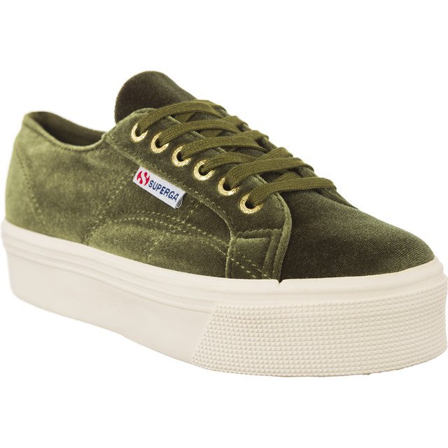 Superga 2790 Velvetw B63 zöld
