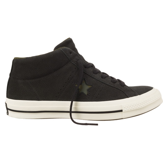 Converse 159747 Egycsillagos közmű Camo Mid Black Egret Herbal fekete