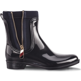 Tommy Hilfiger Anyag keverék esőcsizma 403 éjfél kék sokszínű sötétkék