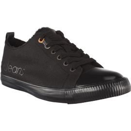 Calvin Klein Farmer Arturo Waxy Twill Blk fekete