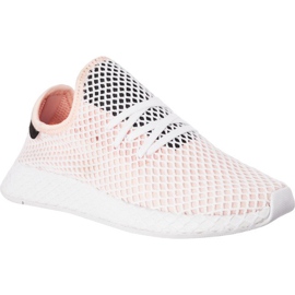 Adidas Deerupt Runner Fehér Fekete Ftwr Fehér rózsaszín