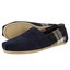 Toms Suede Plaid Mens Classic Alpargata 208 sötétkék