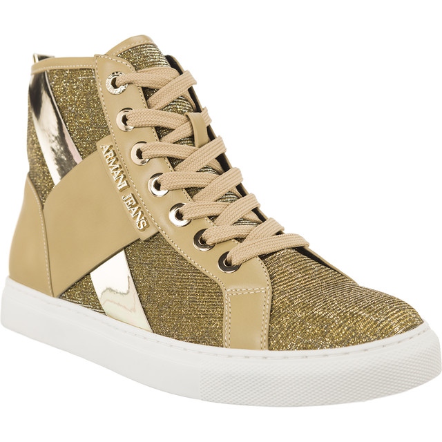 Armani Jeans szőtt cipő 7P566-06250 barna sárga