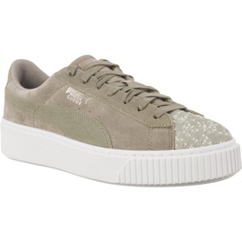 Suede Platform Rock Ridge PUMA fehér szürke Suede Platform Rock Ridge PUMA fehér szürke