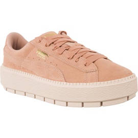 Puma Suede Platform Trace Peach Beige Pearl rózsaszín