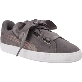 Puma Suede Heart Lunalux Wn S füstölt gyöngy fehér szürke Puma Suede Heart Lunalux Wn S füstölt gyöngy fehér szürke