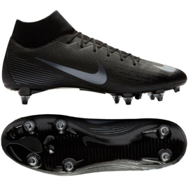 Nike Mercurial Superfly 6 Academy Sg Pro M AH7364-001 futballcipő fekete fekete Nike Mercurial Superfly 6 Academy Sg Pro M AH7364-001 futballcipő fekete fekete