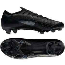 Nike Mercurial Vapor 12 Elite Fg M AH7380-001 futballcipő fekete fekete Nike Mercurial Vapor 12 Elite Fg M AH7380-001 futballcipő fekete fekete