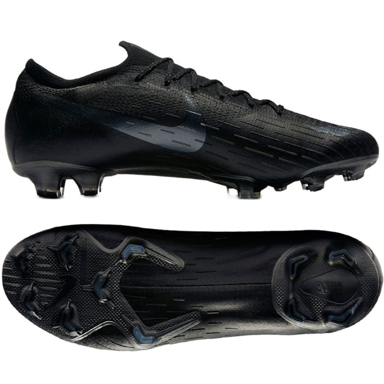 Nike Mercurial Vapor 12 Elite Fg M AH7380-001 futballcipő fekete fekete Nike Mercurial Vapor 12 Elite Fg M AH7380-001 futballcipő fekete fekete