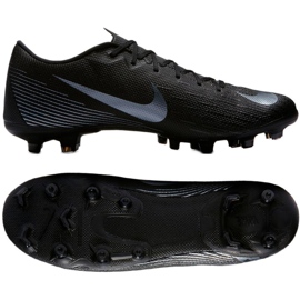 Nike Mercurial Vapor 12 Academy FG M AH7375-001 futballcipő fekete Nike Mercurial Vapor 12 Academy FG M AH7375-001 futballcipő fekete