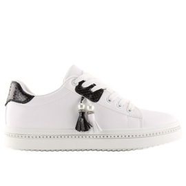 Női fekete-fehér tornacipő 88038 WHITE / BLACK Női fekete-fehér tornacipő 88038 WHITE / BLACK