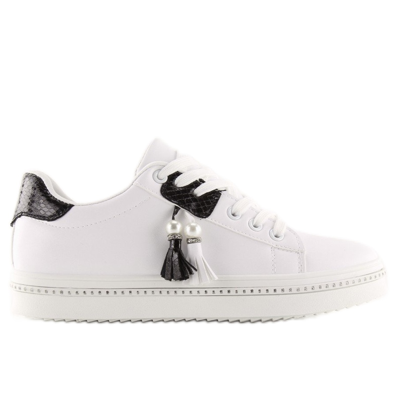 Női fekete-fehér tornacipő 88038 WHITE / BLACK