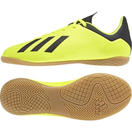 Adidas X Tango 18.4 In Jr DB2433 futballcipő sárga sárga