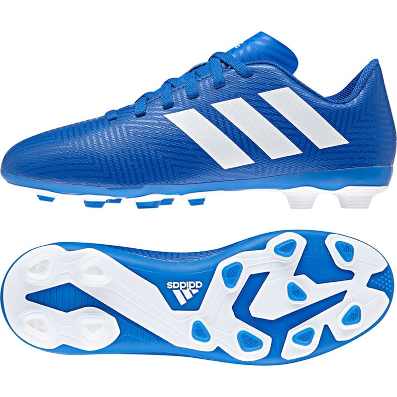 Adidas Nemeziz 18.4 FxG Jr DB2357 futballcipő sokszínű kék