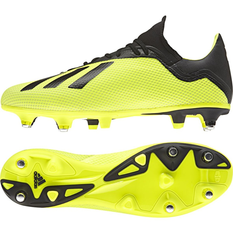 Adidas X 18.3 Sg M AQ0710 futballcipő sárga sárga