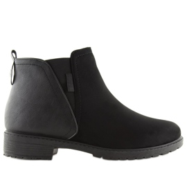 Fekete fekete női bokacsizma NB225P Fekete