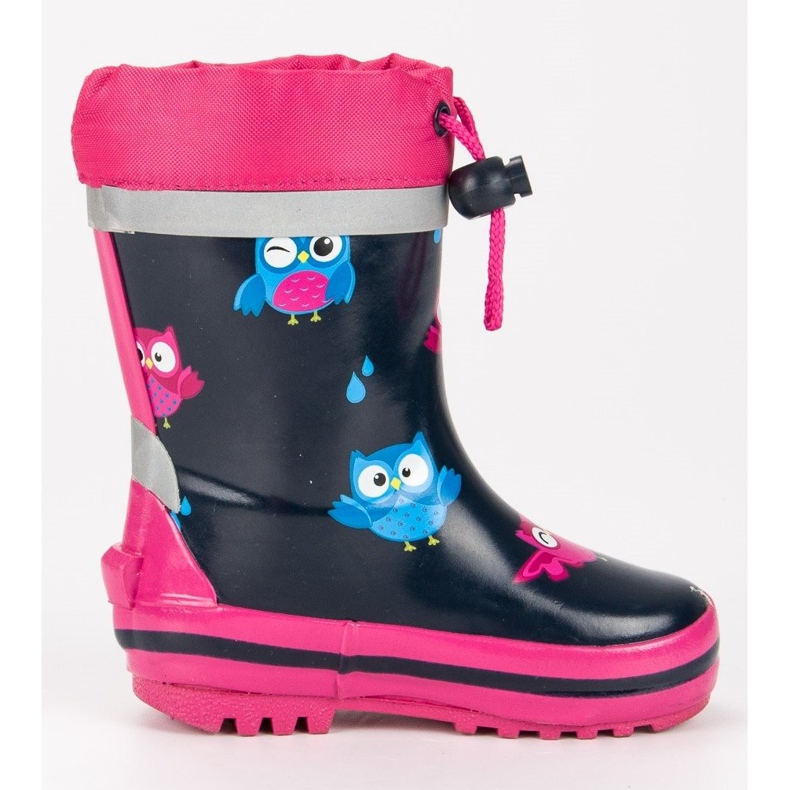 Wellingtons bordázással rózsaszín