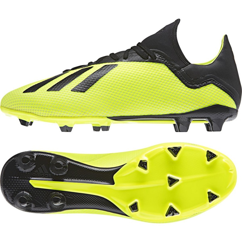 Adidas X 18.3 Fg M DB2183 futballcipő sárga sárga Adidas X 18.3 Fg M DB2183 futballcipő sárga sárga