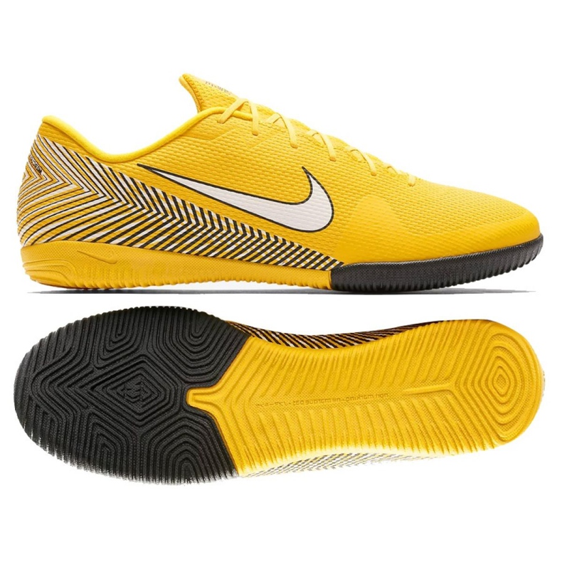 Nike Mercurial Vapor 12 Academy Neymar Ic Jr AO3122-710 futballcipő sárga sárga Nike Mercurial Vapor 12 Academy Neymar Ic Jr AO3122-710 futballcipő sárga sárga