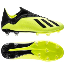 Adidas X 18.2 Fg M DB2180 futballcipő sárga sárga