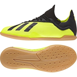Belső cipő adidas X Tango 18.3 In Jr DB2426 sárga sárga