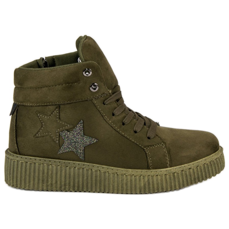 Mckeylor Suede Creepers Sneakers zöld