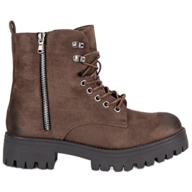 Corina Csomós velúr munkások barna Corina Csomós velúr munkások barna