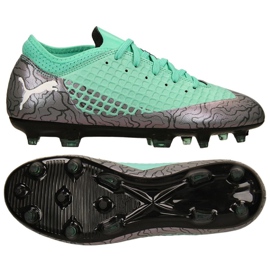 Puma Future 2.4 Fg Ag Jr 104844 01 futballcipő szürke zöld