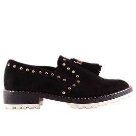 Fekete mokaszinok szegecsekkel U-6250 Fekete Fekete mokaszinok szegecsekkel U-6250 Fekete