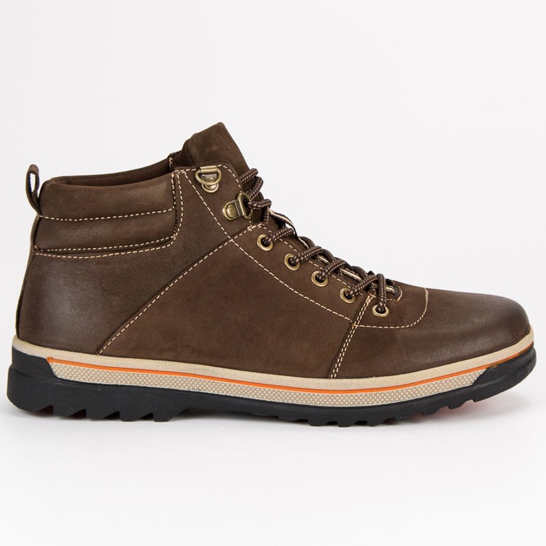 American Club Amerikai férfi bőr cipő barna