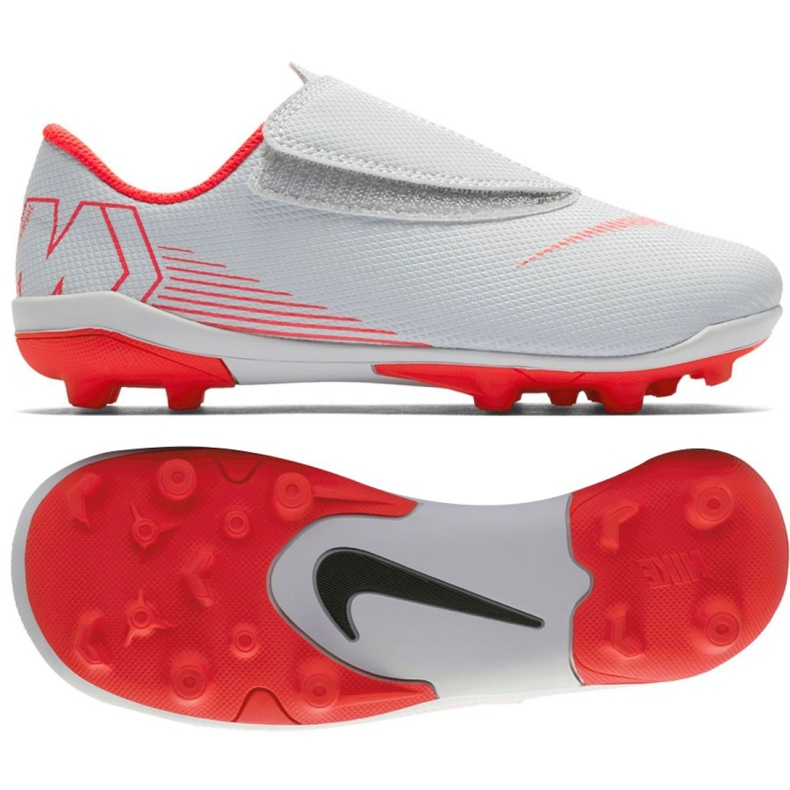 Nike Mercurial Vapor 12 Club Ps V Mg Jr AH7351-060 futballcipő sokszínű fehér