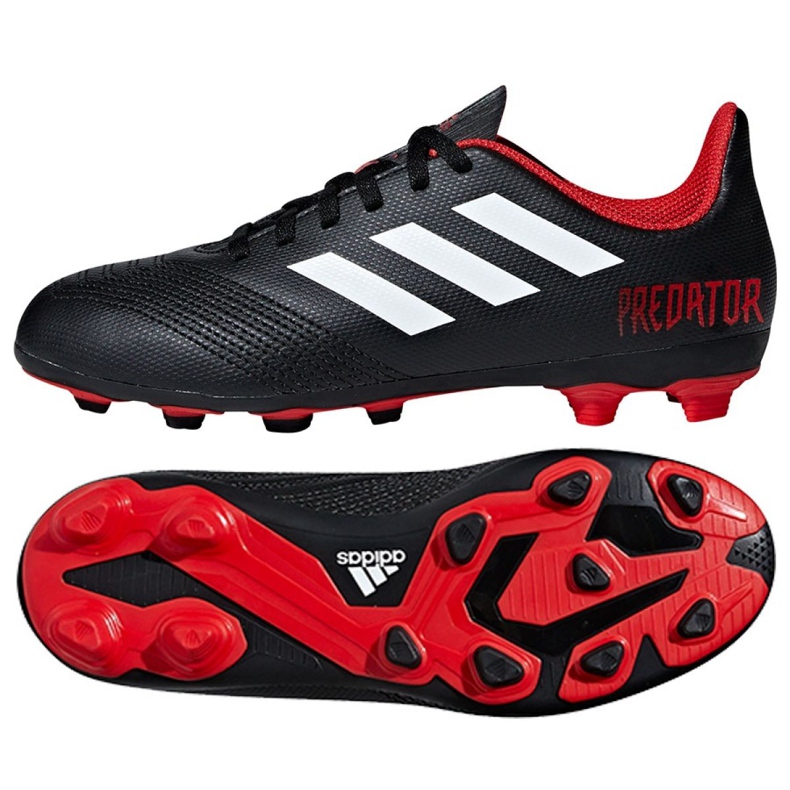 Adidas Predator 18.4 FxG J Jr DB2323 futballcipő sokszínű fekete