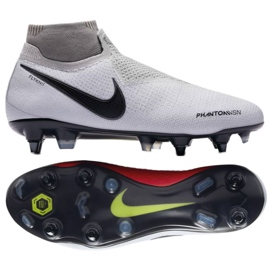 Nike Phantom Vsn Elite Df Sg Pro Ac M AO3264-060 futballcipő szürke ezüst